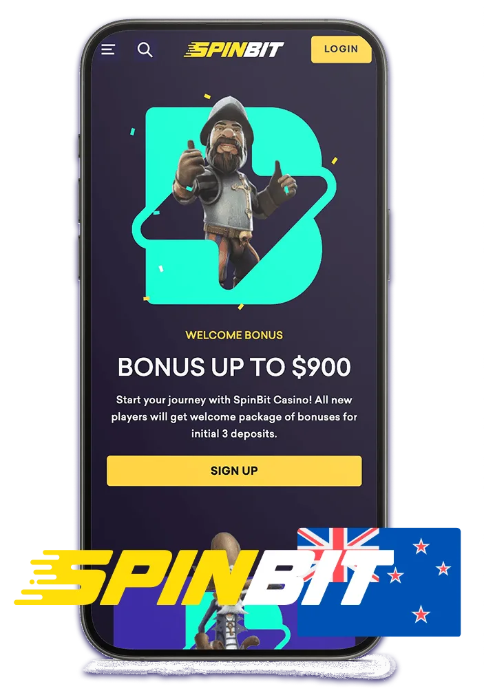 SpinBet mobile bonus screen